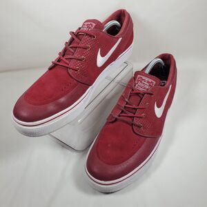 Nike SB Stefan Janoski Mens Size 13 Red Suede TEAM Shoes 631298-611